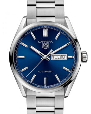 Tag Heuer Carrera Day-Date Stainless Steel 41mm Blue Dial WBN2012.BA0640 - BRAND NEW