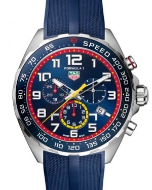 Tag Heuer Formula 1 Red Bull Racing Quartz Chronograph Stainless Steel 43mm Blue Dial CAZ101AL.FT8052 - BRAND NEW