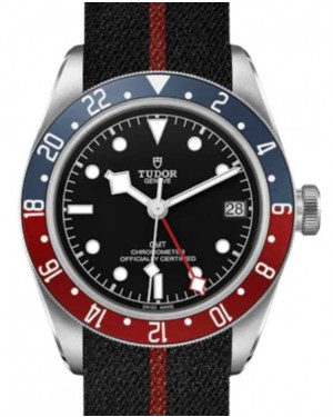 Tudor Black Bay GMT Stainless Steel Black Dial Fabric Strap 41mm M79830RB-0003 - BRAND NEW