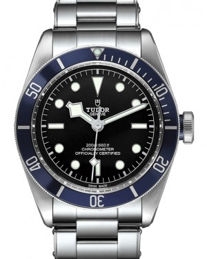 Tudor Black Bay Black Dial Blue Bezel Stainless Steel Bracelet 41mm M79230B-0008 - BRAND NEW 