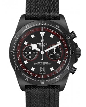 Tudor Sport Watches Pelagos FXD Chrono Black Carbon 43mm Fabric Strap M25827KN-0001