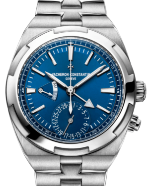 Vacheron Constantin Overseas Dual Time Stainless Steel Blue Index Dial 7900V/110A-B334 - PRE-OWNED 