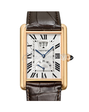CARTIER W1560003 TANK LOUIS PINK GOLD LEATHER BRAND NEW 