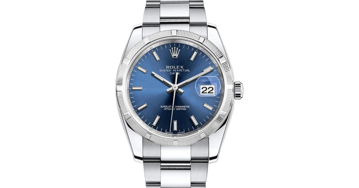 Rolex Oyster Perpetual Date 34 115210-BLUSFO Blue White