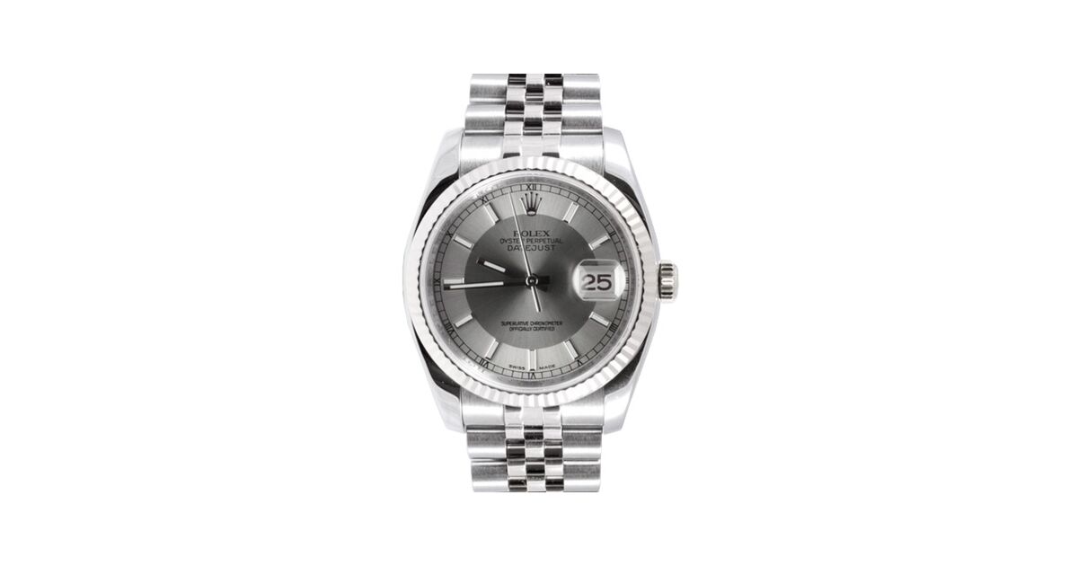 フォデイズ Rolex Datejust 36 116233-SVJDFJ Silver Jubilee Dial Diamond