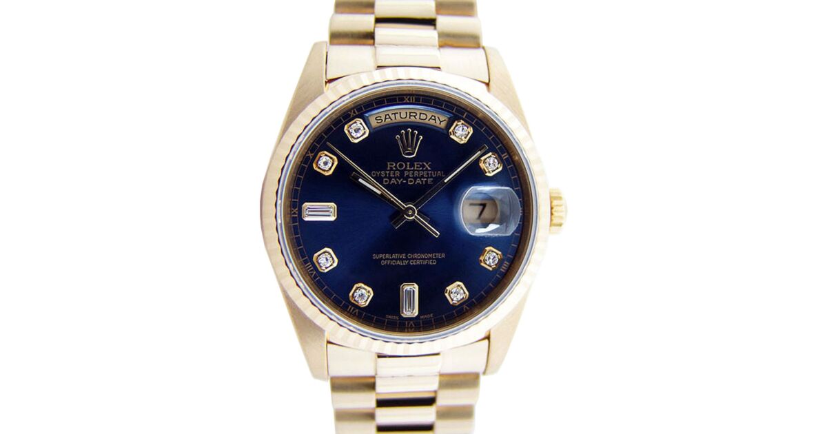 Rolex day date blu store