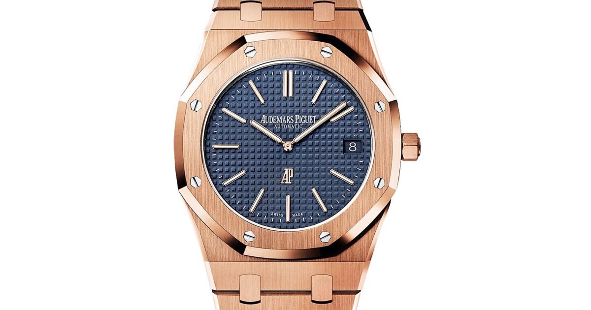 男女兼用 Extra-Thin Oak Royal Piguet Audemars Rose Blue 39mm Gold Tシャツ(半袖/袖なし)