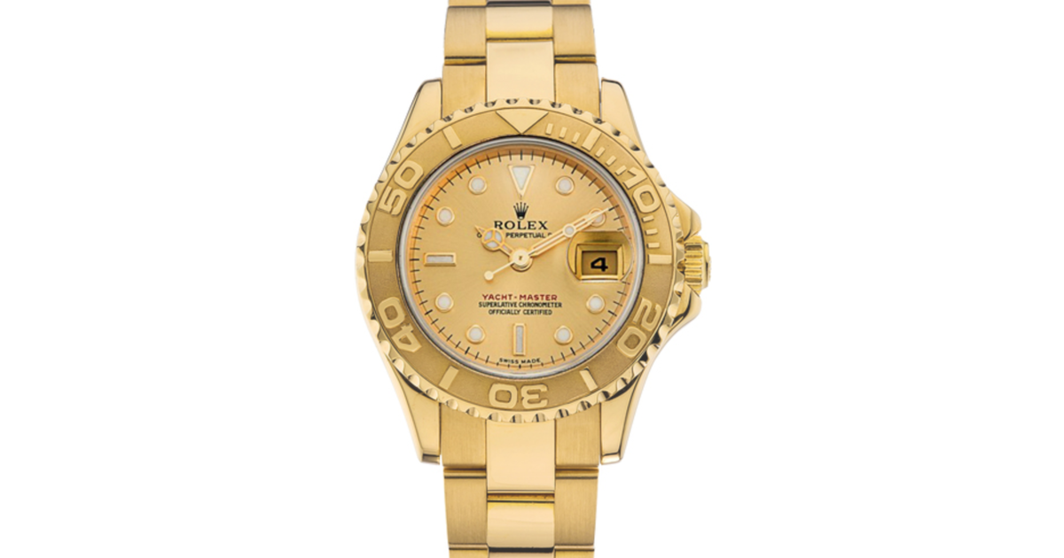 GOLD MASTER CLASS 金のマスタークラス Rolex Yacht-Master Gold Factory Dark Mother of Pearl 16628
