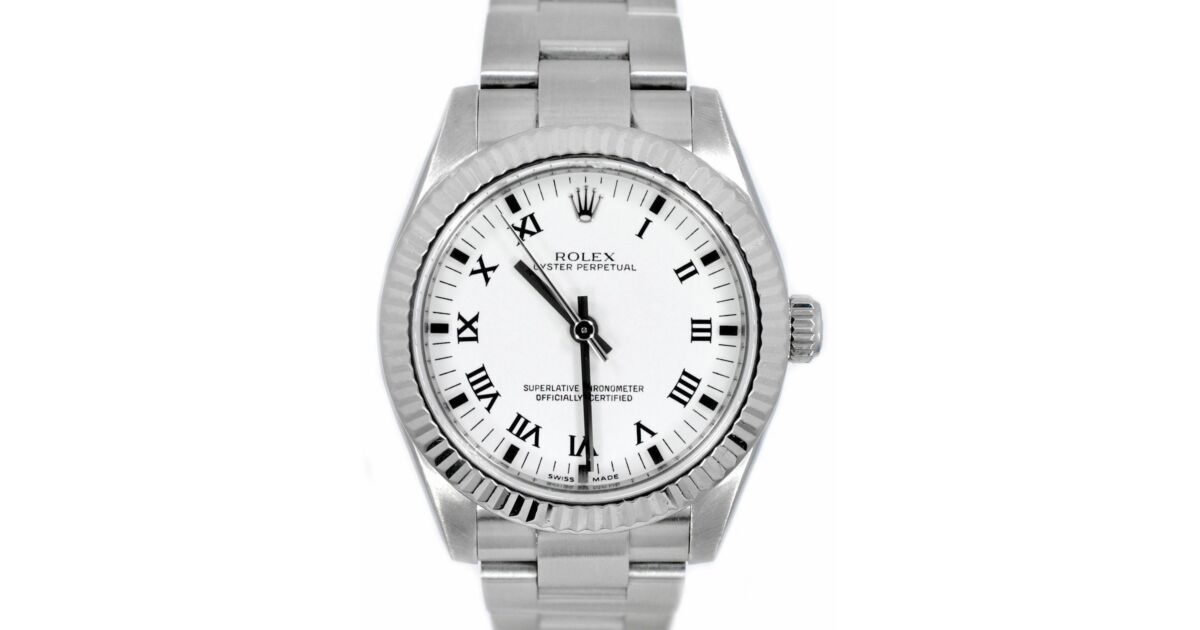 Rolex Oyster Perpetual 31 Ladies Midsize 177234-WHTRO 31mm