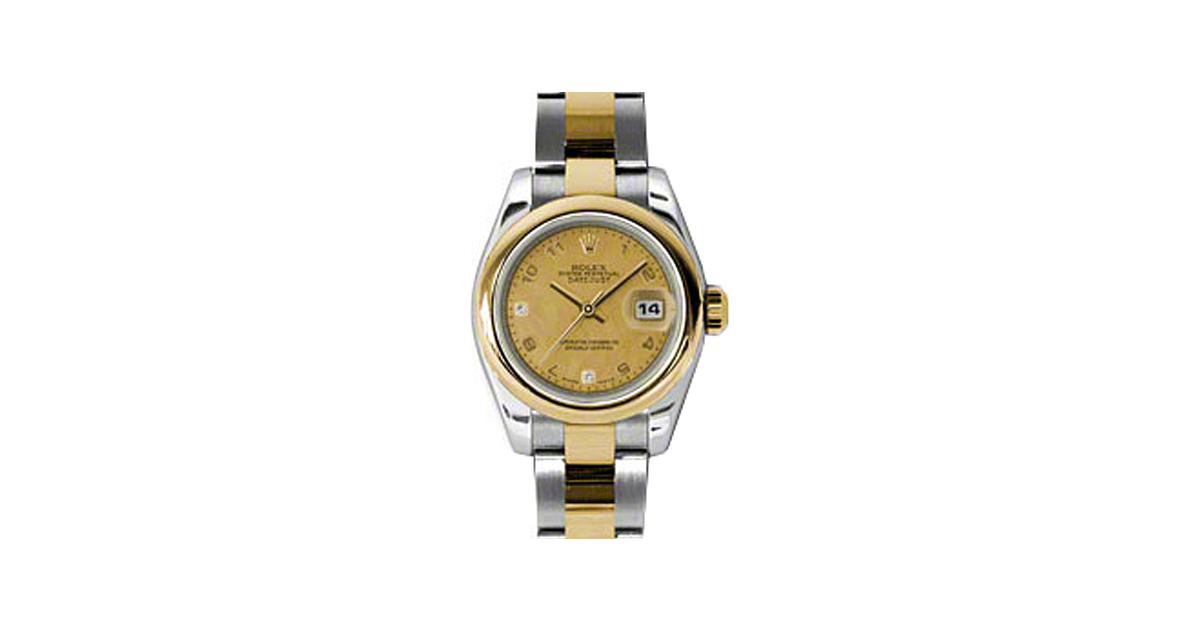 Rolex Lady-Datejust 26 179163-CGDMOPO Champagne Goldust