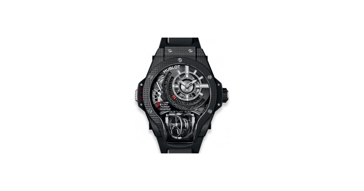 Hublot MP MP-09 Tourbillon Bi-Axis 3D Carbon Fibre 49mm 909