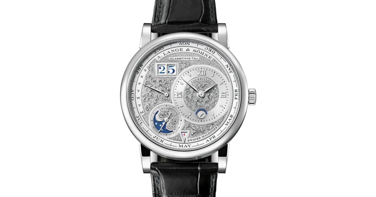 A Lange Sohne Lange 1 Tourbillon Perpetual Calendar Handwerkskunst Platinum 720.048FE