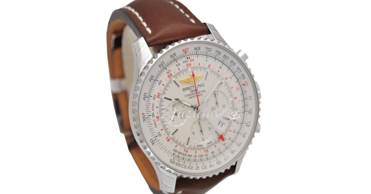 BREITLING AB044121 G783 443X A20BA.1 NAVITIMER GMT 48MM STAINLESS STEEL BRAND NEW