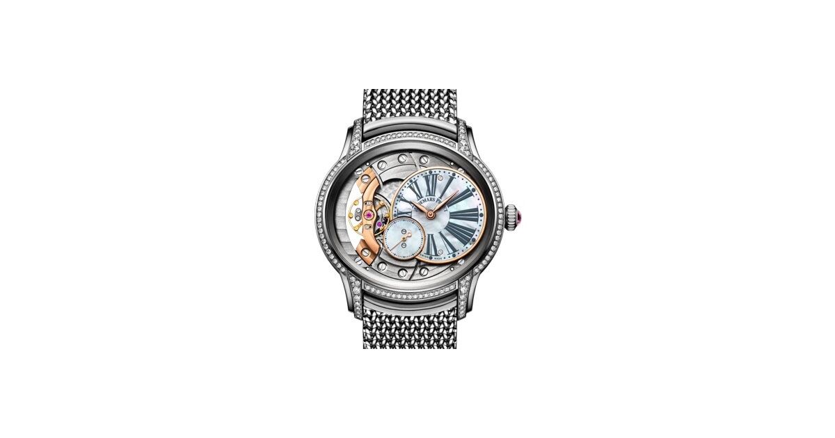 Audemars Piguet Millenary Hand-Wound Diamond Set White Gold