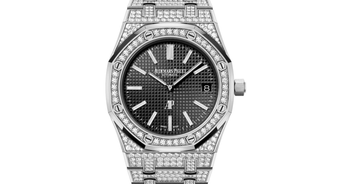 Audemars Piguet Royal Oak Extra-Thin White Gold/Diamond 39mm Light Blue  Dial 15202BC.ZZ.1241BC.03