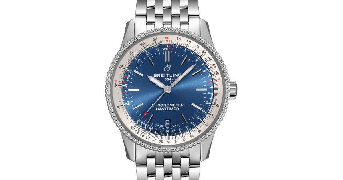 Breitling Navitimer Automatic 38 Stainless Steel 38mm Blue Dial A17325211C1A1 BRAND NEW