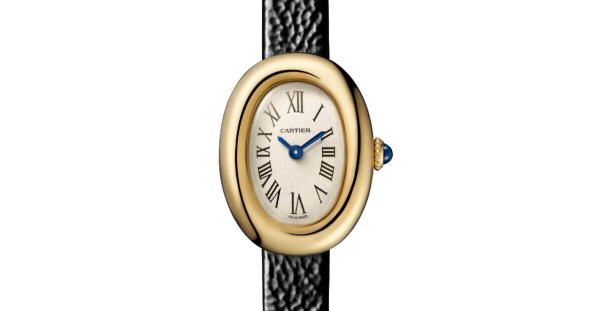 Cartier Baignoire Mini Quartz Yellow Gold Silver Dial