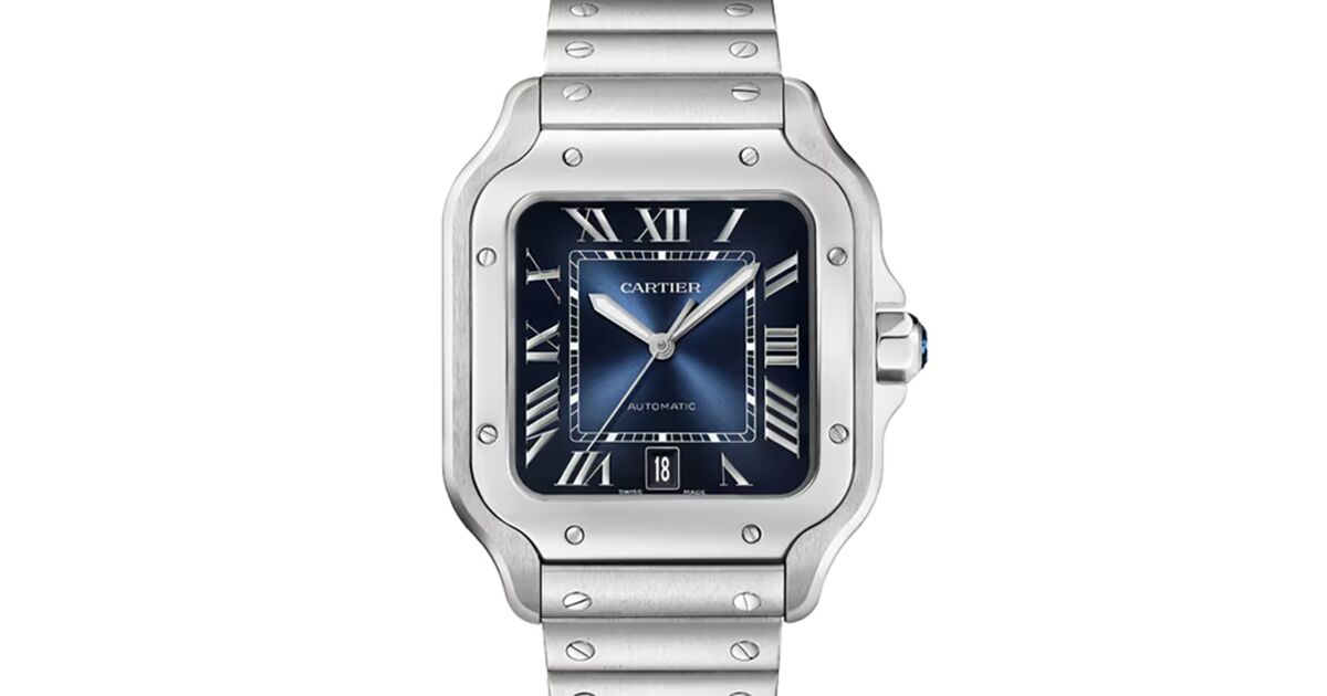 Cartier Santos de Cartier Galbee Stainless Steel Diamond