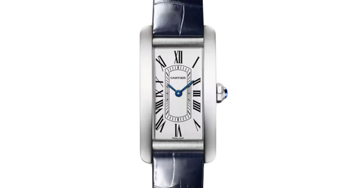 Cartier Tank Americaine SM レザー時計ベルト カルティエ Cartier タンクアメリカン SM WB701251 シルバー