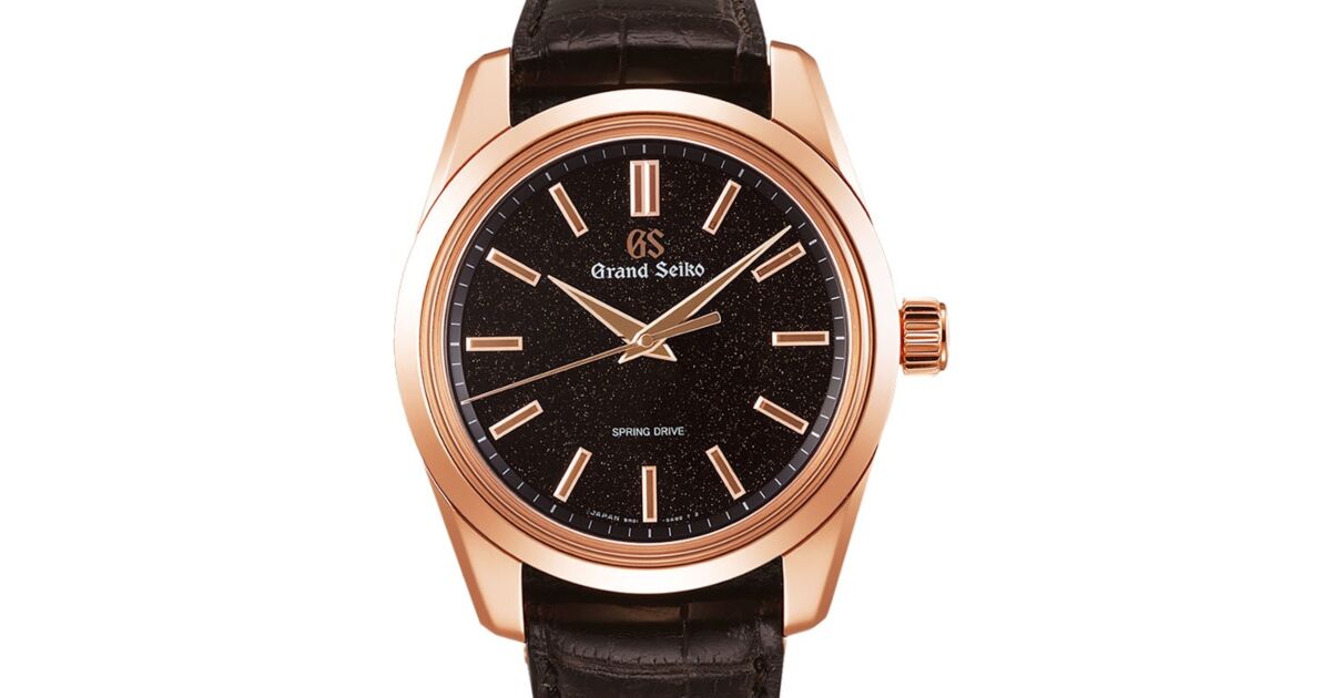 Grand Seiko Masterpiece Collection Rose Gold Black Dial