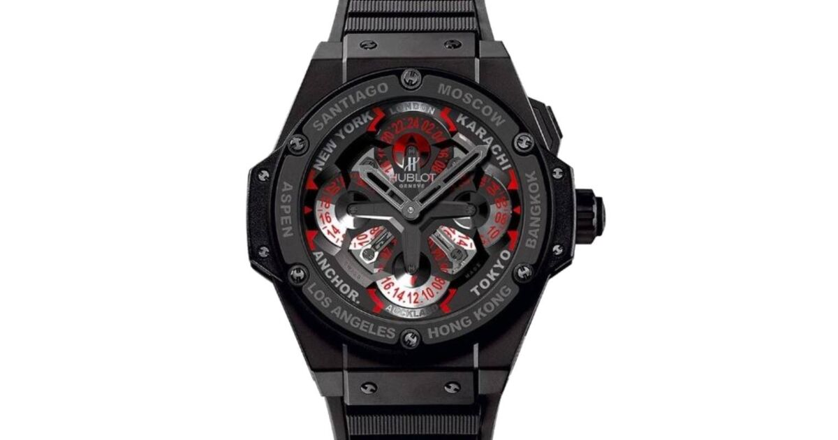 Hublot Big Bang ブラック スケルトン Pre-owned Hublot King Power Foudroyante 715.zx.1127.rx