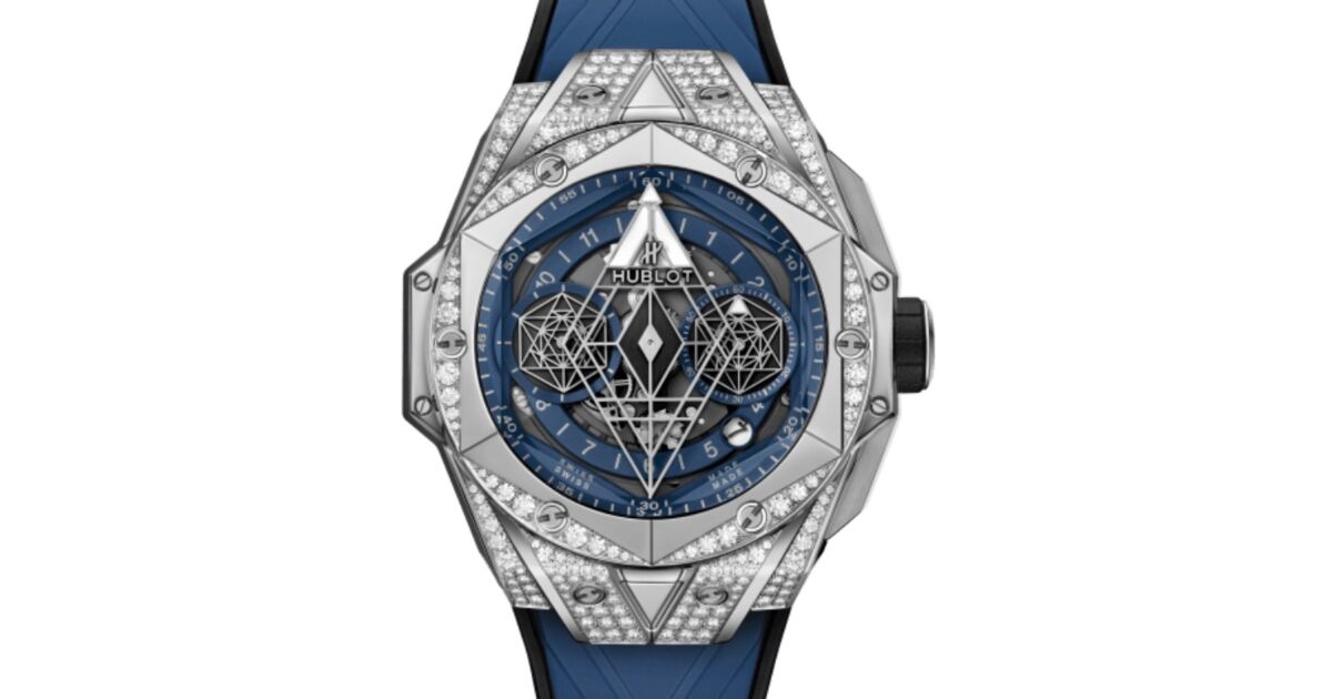 Hublot Big Bang Partnerships Sang Bleu II Titanium Blue Pave
