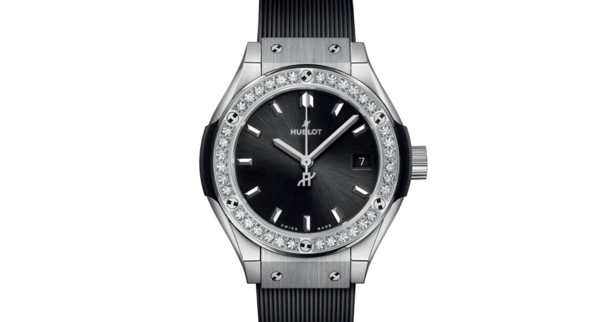 Hublot Classic Fusion Titanium Green Diamonds 29mm - 591.NX