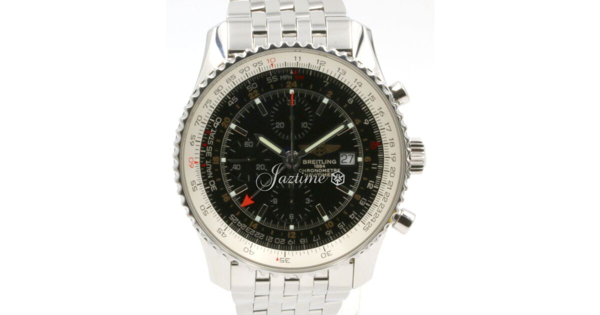 Breitling Navitimer World GMT A24322 Men's 46mm Black