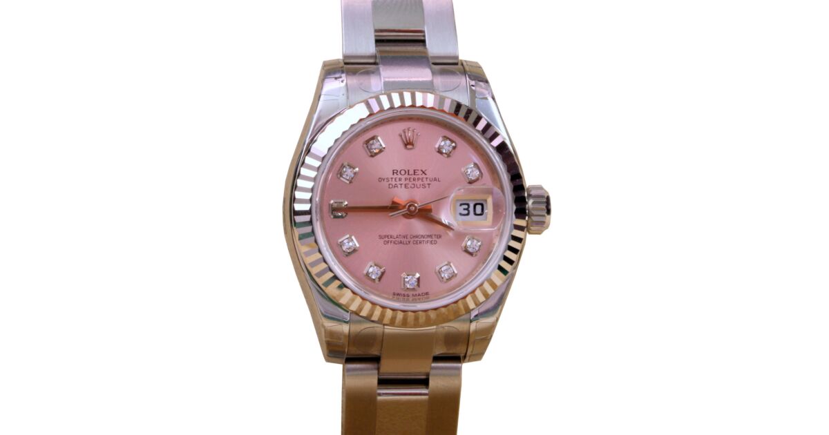 Rolex Datejust 179174 Ladies 26mm Pink Diamond White Gold