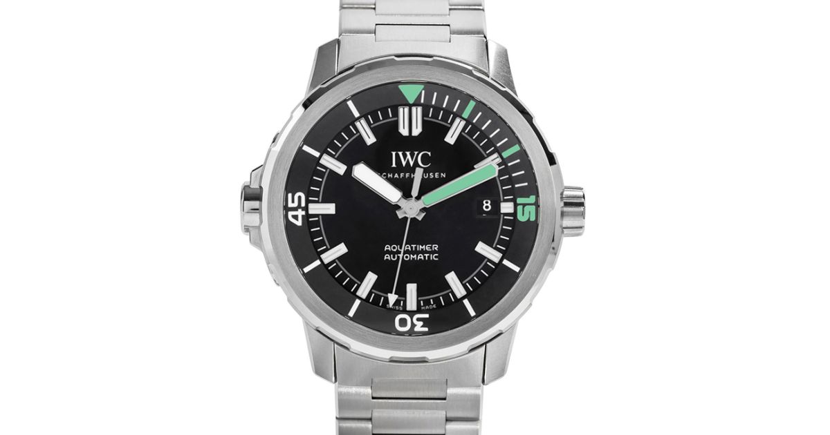 IWC Schaffhausen IW329002 Aquatimer Automatic Black Index Stainless Steel 42mm Automatic