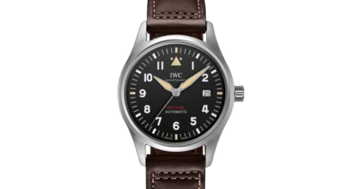 IWC Pilot's Watch Automatic Spitfire Stainless Steel 39mm Black Dial  IW326803 | Jaztime.com