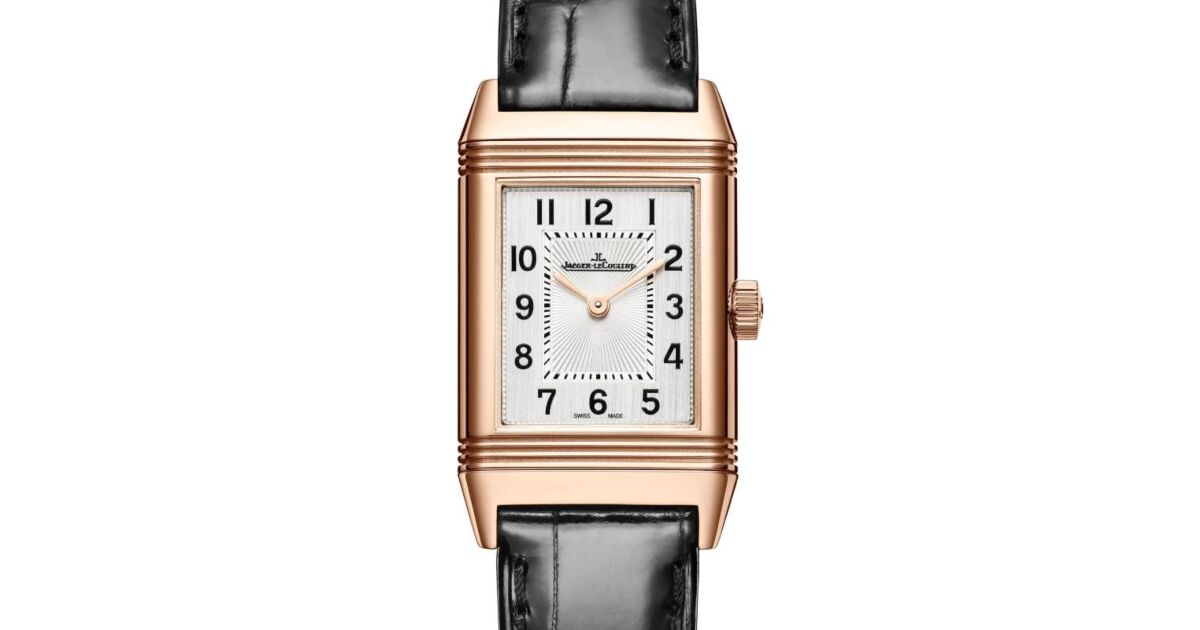Jaeger-LeCoultre Reverso Classic Monoface Pink Rose Gold 35.78 x 21mm  Silver Dial Leather Strap Q2602540 - BRAND NEW