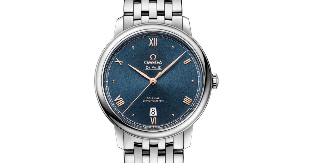 Omega De Ville Prestige 39.5mm Steel Blue Dial 424.10.40.20