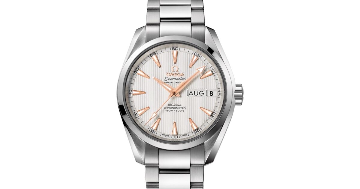 Omega Seamaster Aqua Terra 150M Co Axial Chronometer Annual Calendar 38.5mm Stainless Steel Silver Dial Steel Bracelet 231.10.39.22.02.001 BRAND NEW