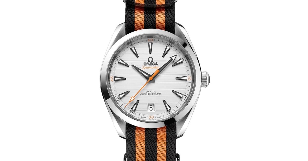 Omega Seamaster Aqua Terra 150M Co Axial Master Chronometer Golf Edition Stainless Steel Silver Dial NATO Strap 41mm 220.12.41.21.02.003 BRAND NEW
