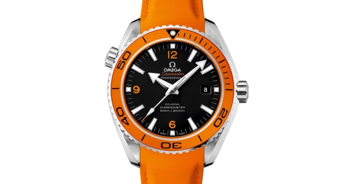 Planet ocean orange rubber strap hotsell