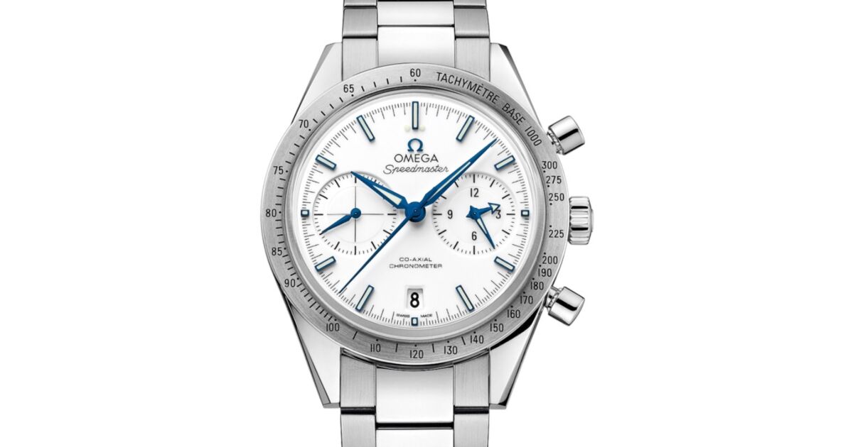 Omega Speedmaster 57 Co Axial Chronometer Chronograph 41.5mm White Dial Titanium Bracelet 331.90.42.51.04.001 BRAND NEW