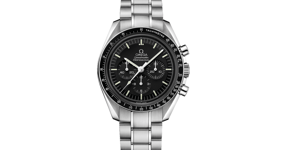 Omega Speedmaster Moonwatch Professional Chronograph 42mm Black Dial Stainless Steel Bracelet 311.30.42.30.01.005 BRAND NEW
