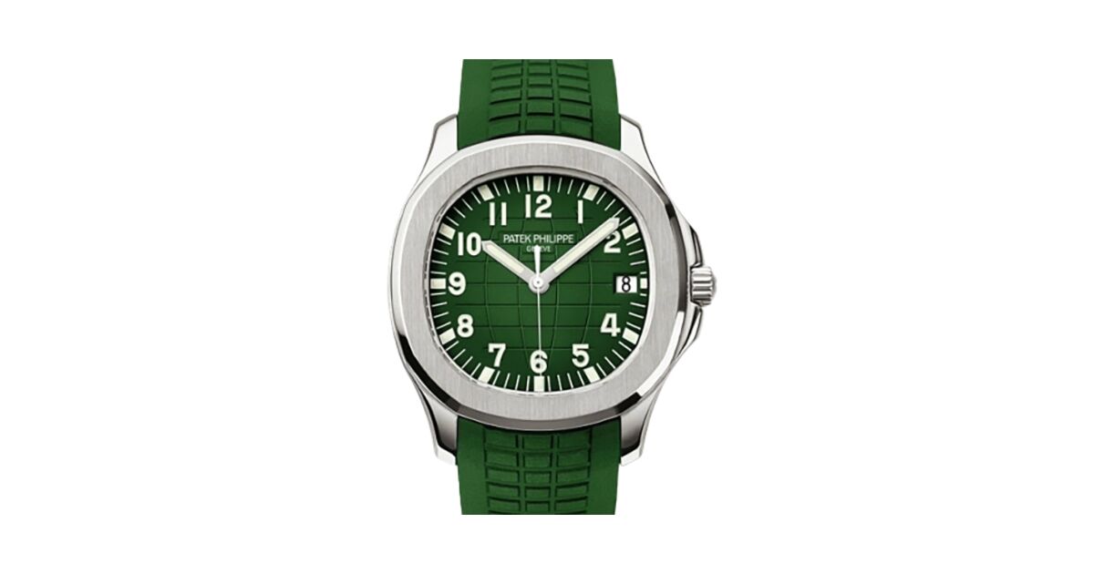 Patek Philippe Aquanaut Date Sweep Seconds Steel Green Dial 5167A 010