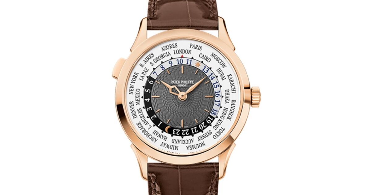 Patek Philippe Complications World Time Rose Gold Charcoal Gray Dial 5230R 001 BRAND NEW