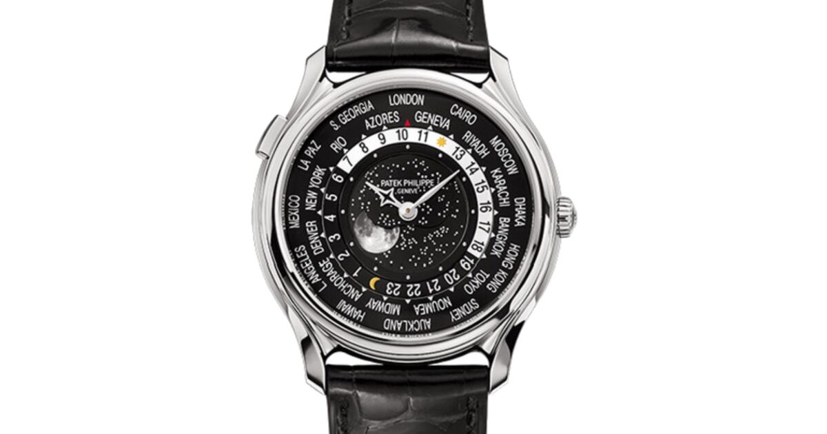 Patek Philippe World Time 175th Anniversary Moonphase White Gold 5575G 001