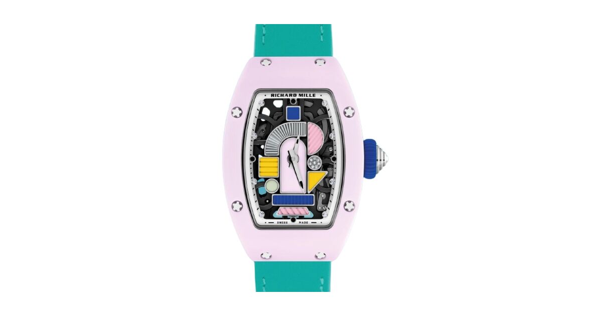 Richard Mille Automatic Winding Coloured Ceramic Blush Pink Richard Mille Automatic Winding Coloured Ceramic Blush Pink