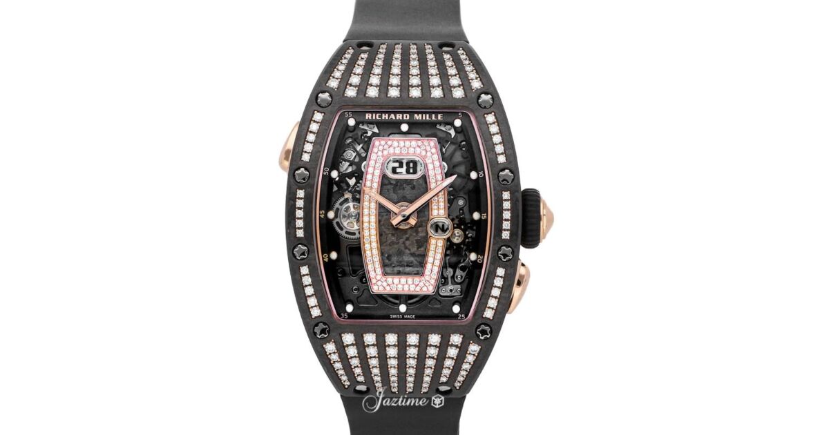 Richard Mille Automatic Winding Gem-Set Carbone TPT Diamond Richard Mille Automatic Winding Gem-Set Carbone TPT Diamond