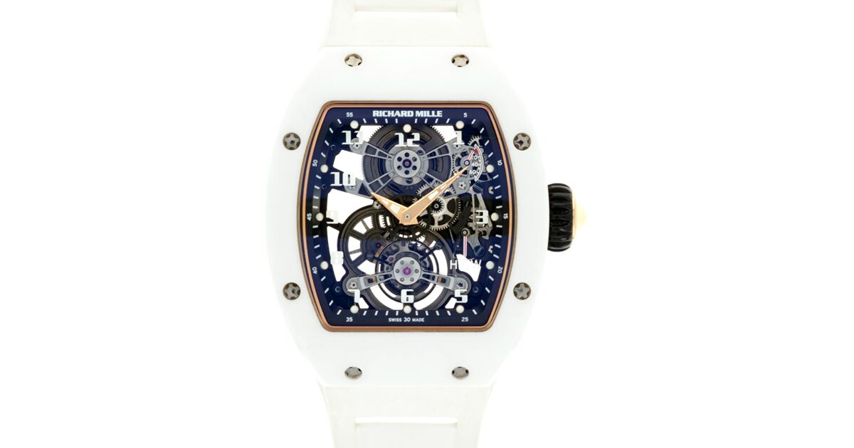 Richard Mille Manual Winding Tourbillon White Carbon TPT RM