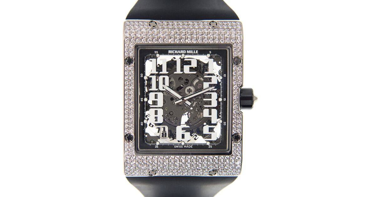 Richard Mille Automatic Winding Extra Flat White Gold/Full