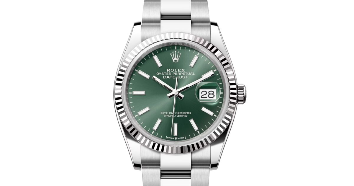 Datejust 36 Mint Green 126200-0023 2023 Box and Papers