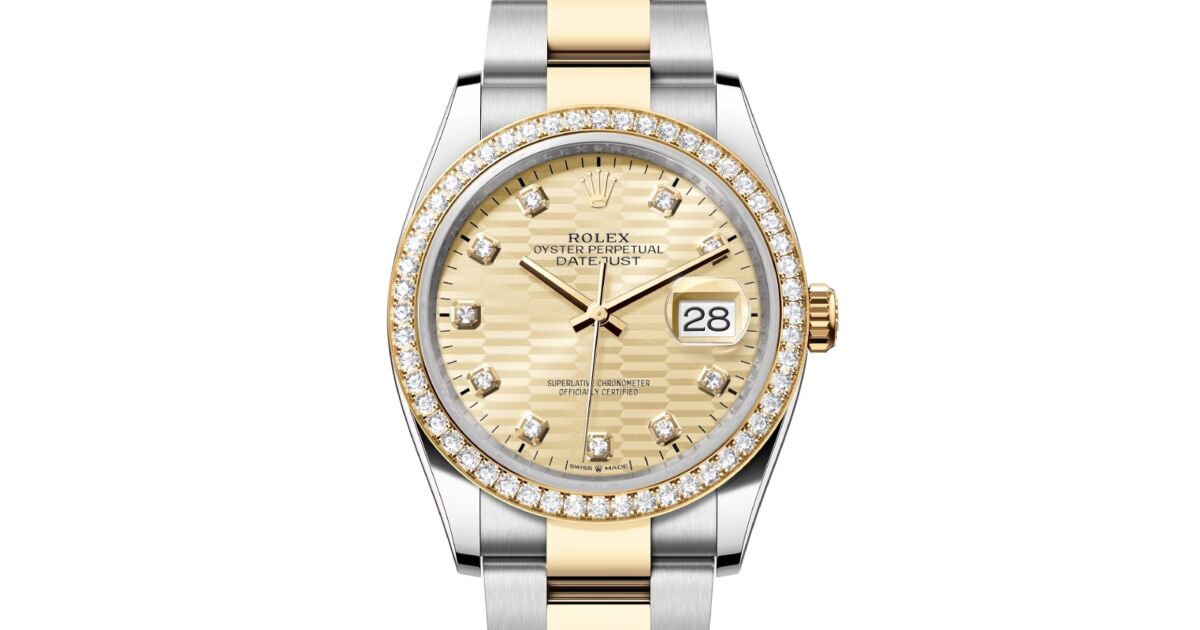 Rolex Datejust 36 Yellow Gold/Steel Golden Fluted Motif Rolex Datejust 36 Yellow Gold/Steel Golden Fluted Motif