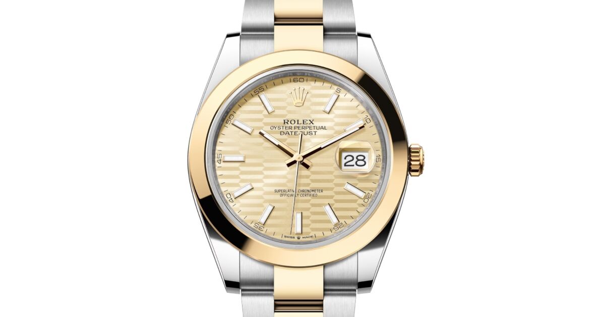 ●FRC Rolex Datejust 41 126303 'Wimbledon' Yellow Gold Stainless