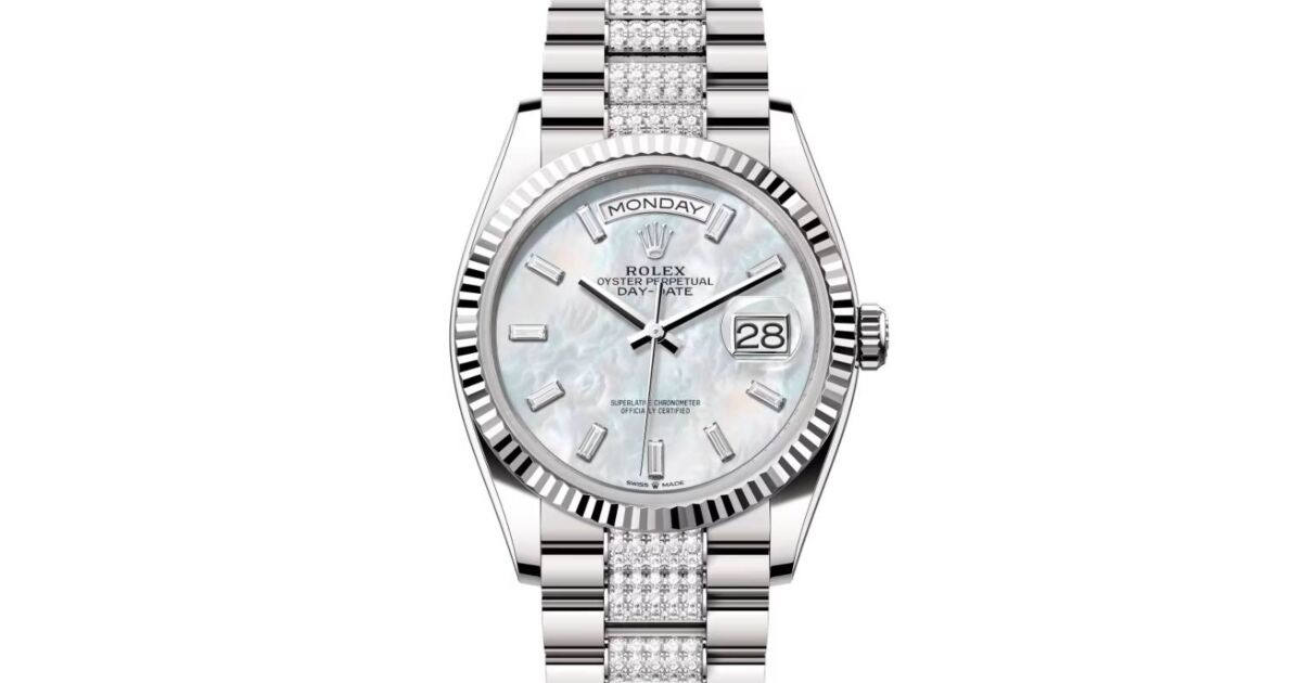 ワンピース lielie Rolex 128238-0106 : Day-Date 36 Yellow Gold - Fluted / Emoji