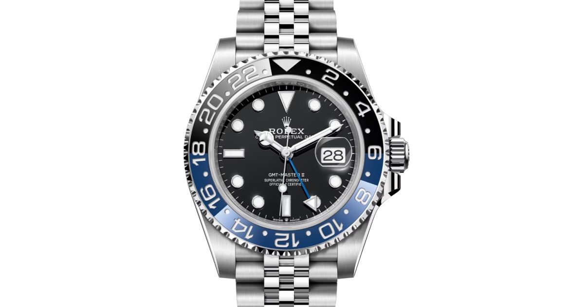 Rolex GMT Master II Stainless Steel Black Luminous Dial Blue Black Ceramic Bezel Jubilee Bracelet 126710BLNR BRAND NEW